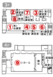 3F・4Ｆ Map